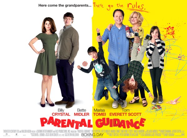 Parental Guidance Movie Poster Google image from http://themovieblog.com/wp-content/uploads/2013/01/Parental-Guidance-Quad-.jpg