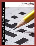 A Separate Peace by John Knowles, Puzzle Pack: Puzzles, Games and Worksheets by Mary B. Collins (Teacher's Pet Publications) (Print Copy) (Perfect Paperback)