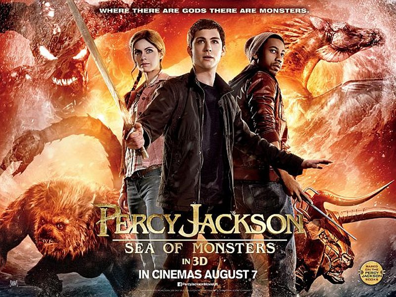 Percy Jackson: Sea of Monsters 2013 Movie Poster Google image from http://howsyourrobot.com/wp-content/uploads/2013/09/Percy-Jackson-Sea-of-Monsters-Quad.jpg