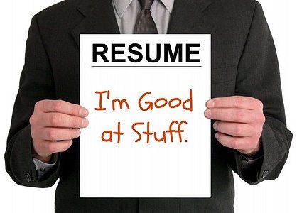 Resume: I'm Good at Stuff Google image from http://ashtonassociates.com/15-ways-to-boost-your-job-search-write-a-better-resume-get-hired/