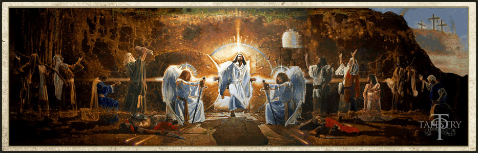 The Resurrection Mural by Ron DiCianni image from Tapestry Productions Google image from https://s-media-cache-ak0.pinimg.com/originals/dd/95/d2/dd95d2bb511d0a1341c6cc87851db77f.jpg