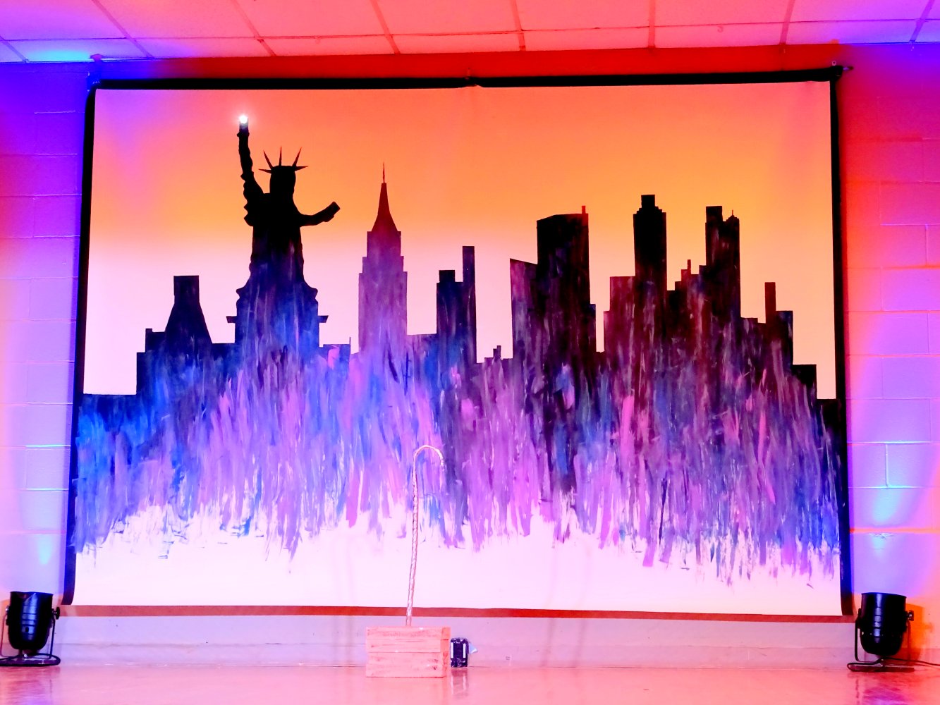 Road to Broadway stage backdrop photo by I Lee 3Oct15