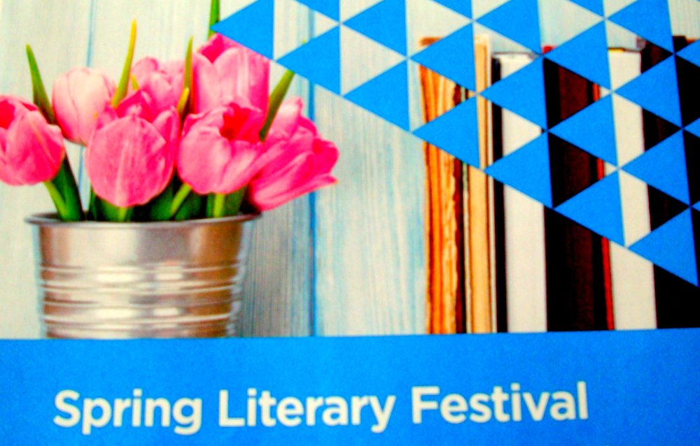 Spring Literary Festival image from Burnhamthorpe Library poster 19May17