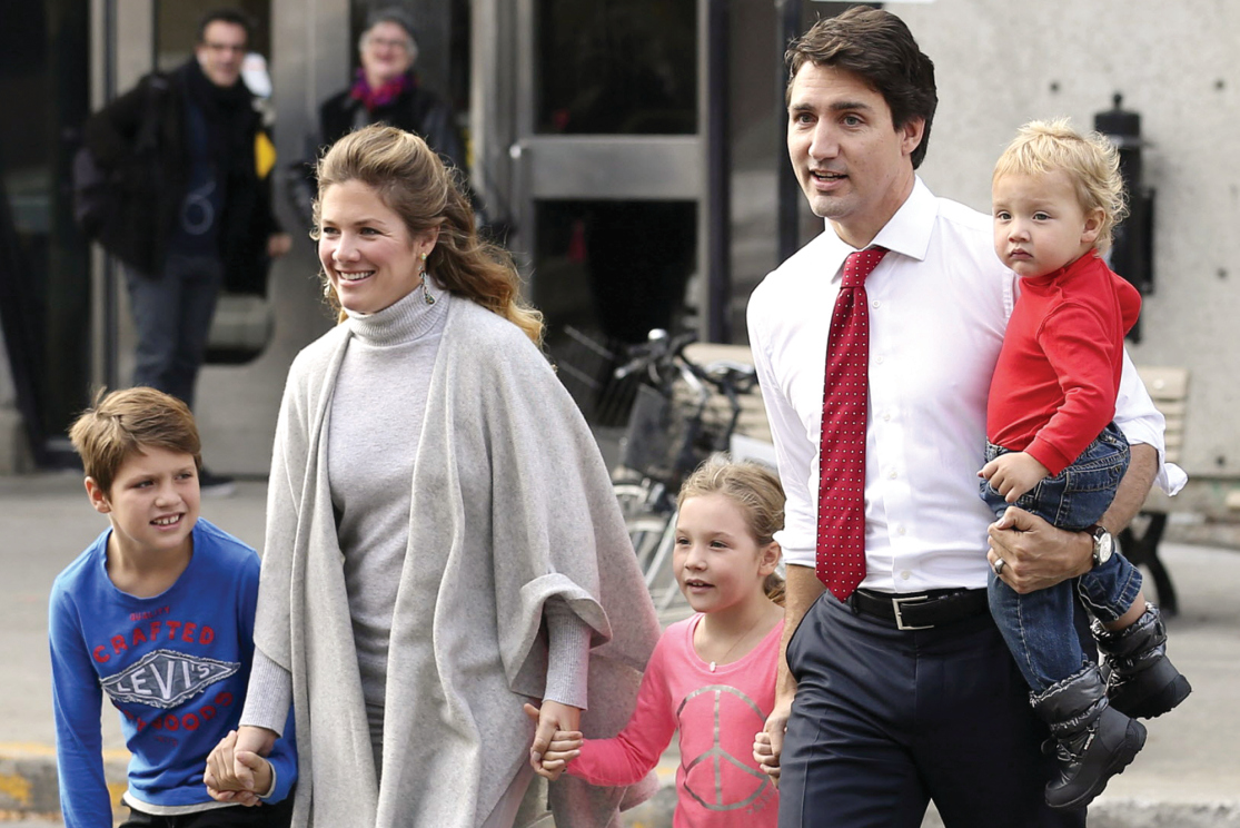 Prime Minister Justin Trudeau and Family, photo source: http://nypost.com/2015/10/21/what-you-need-to-know-about-canadas-hunky-new-leader/Photo: Chris Wattie/Reuters, New York Post, circa 2015