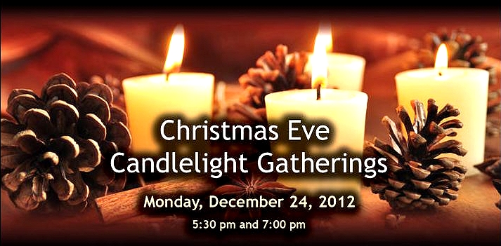 Christmas Eve Candlelight Gatherings image from Office Administrator email at  www.connectingfaith.ca